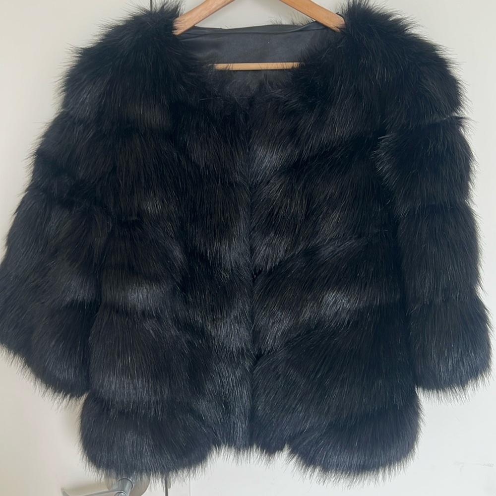 Ecological Faux Fur Fluffy Jacket